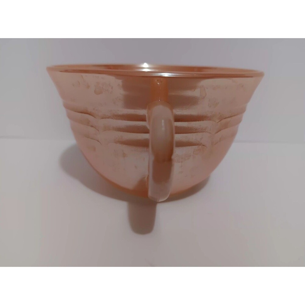 Fire King Peach Lusterware Coffee Tea Cup Vintage - Picture 3 of 11